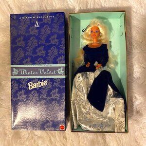 Barbie Winter Velvet, Avon Exclusive Edition, 1995, New In Box Never Revoved